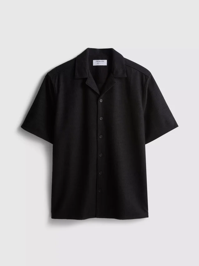 Camisa de manga corta con textura