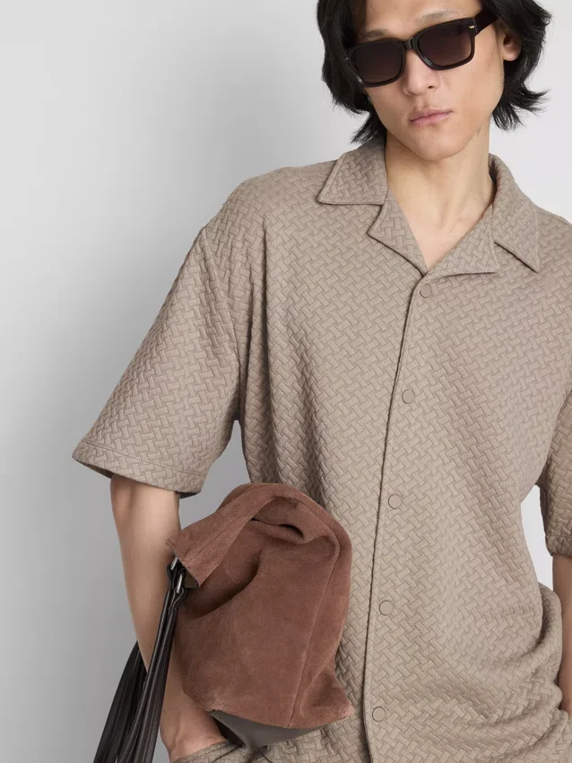 Camisa de manga corta con textura «The Edit»