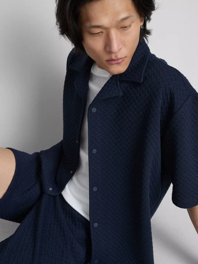 Camisa de manga corta con textura «The Edit»