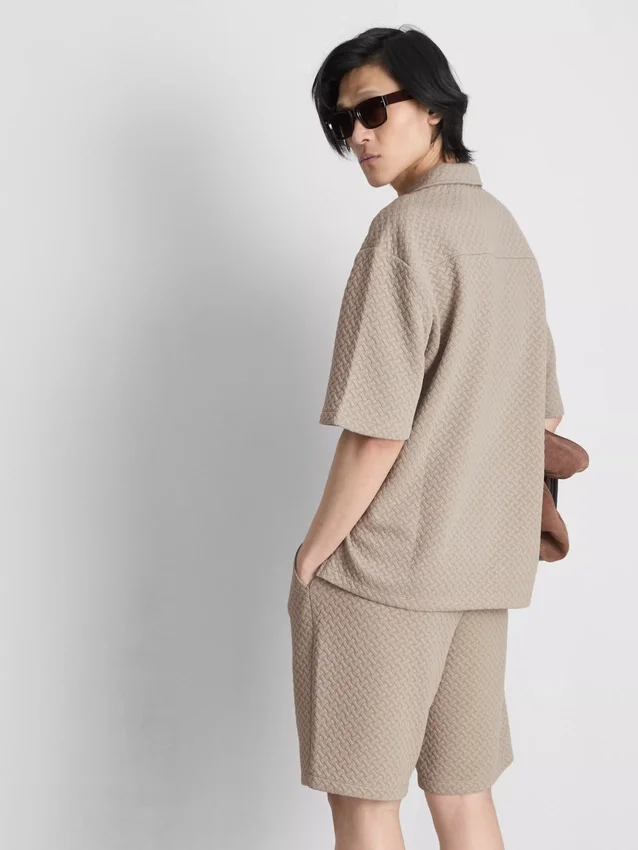 Camisa de manga corta con textura «The Edit»