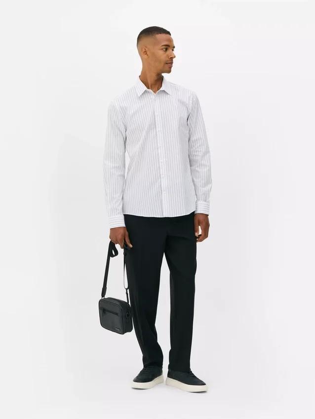 Camisa de manga larga a rayas