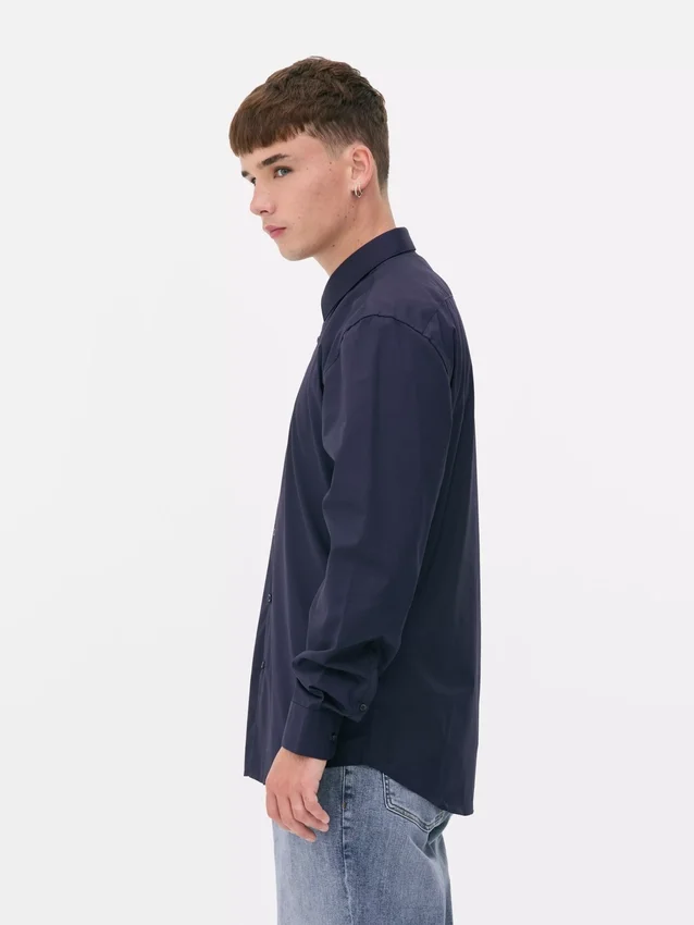 Camisa de manga larga de corte regular