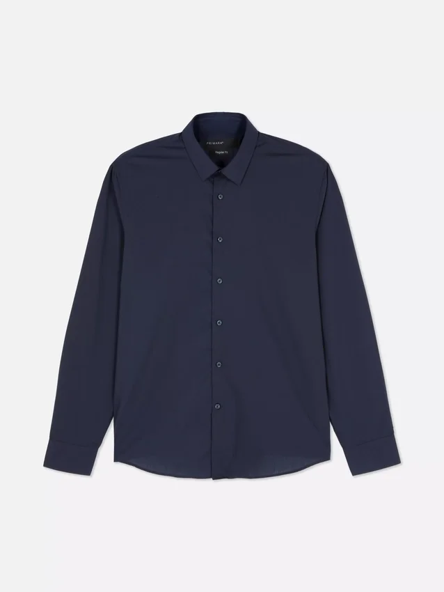 Camisa de manga larga de corte regular