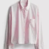 Camisa de pijama de algodón tejido tipo Oxford