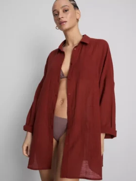 Camisa de playa con botones