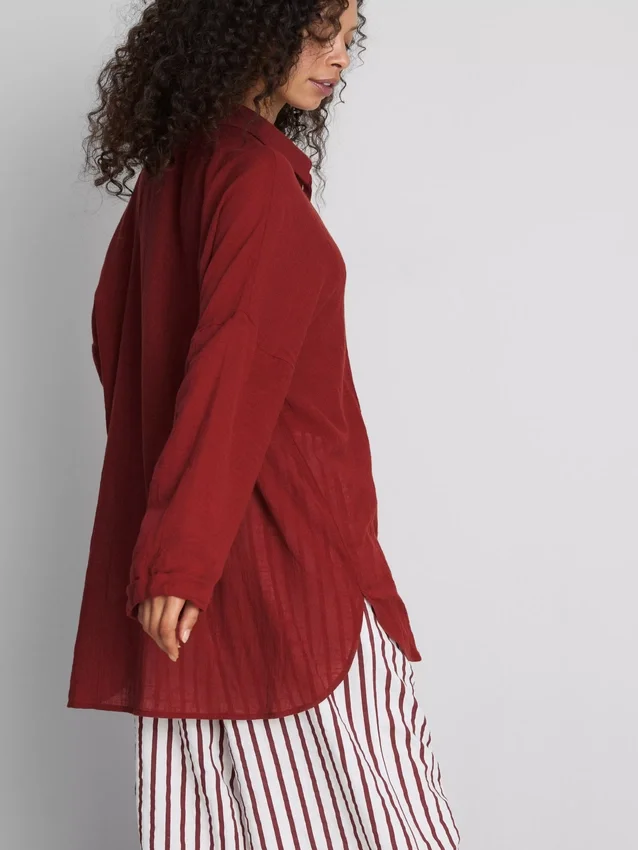 Camisa de playa con botones