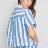 Camisa de playa holgada a rayas