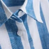 Camisa de playa holgada a rayas