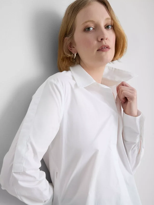 Camisa de popelín adaptativa