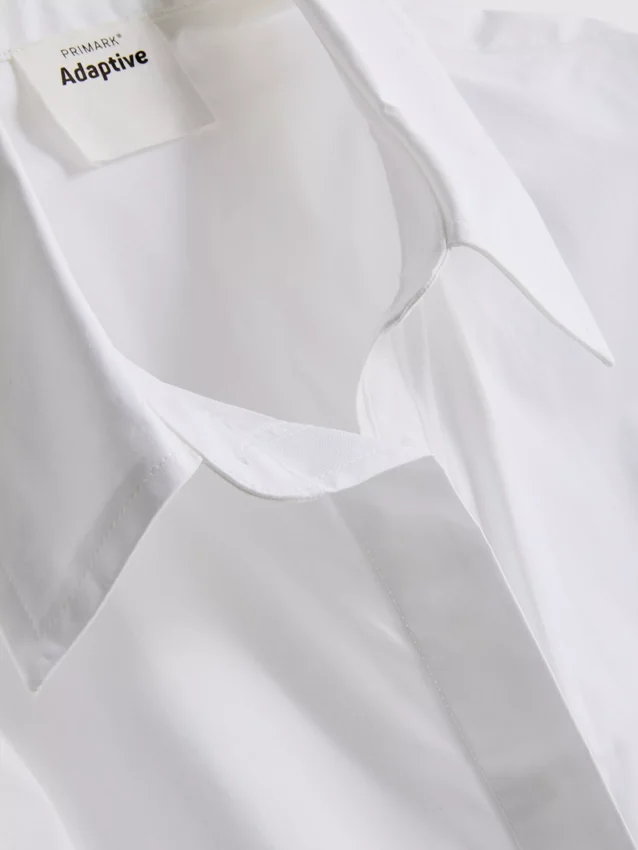 Camisa de popelín adaptativa