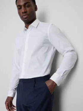 Camisa elástica de corte regular