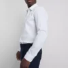 Camisa elástica de corte regular