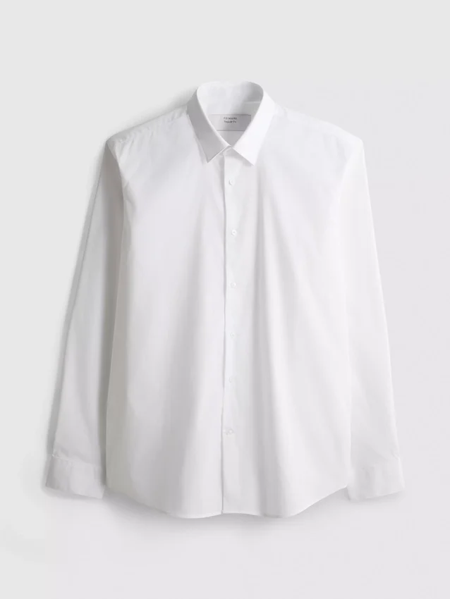 Camisa elástica de corte regular