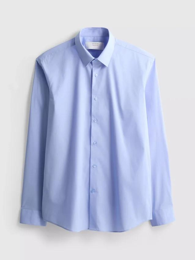Camisa elástica de corte regular