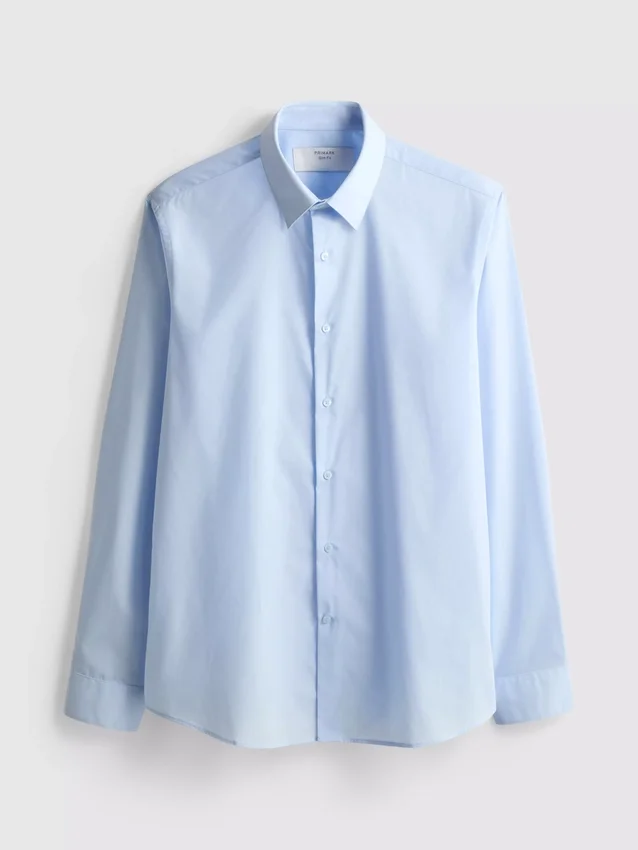 Camisa formal de corte ajustado