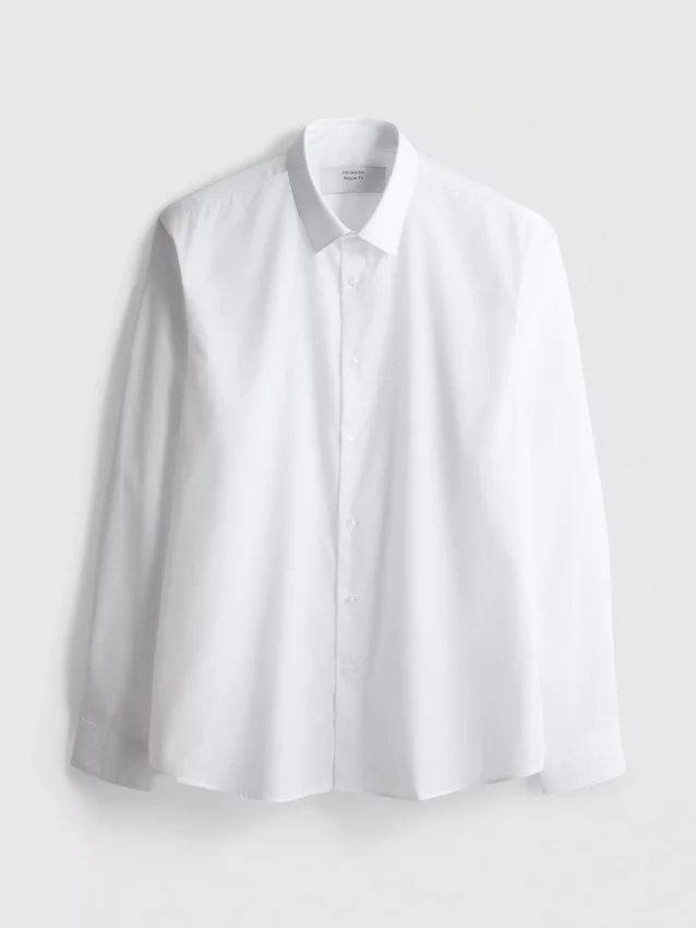 Camisa formal de manga larga y corte regular