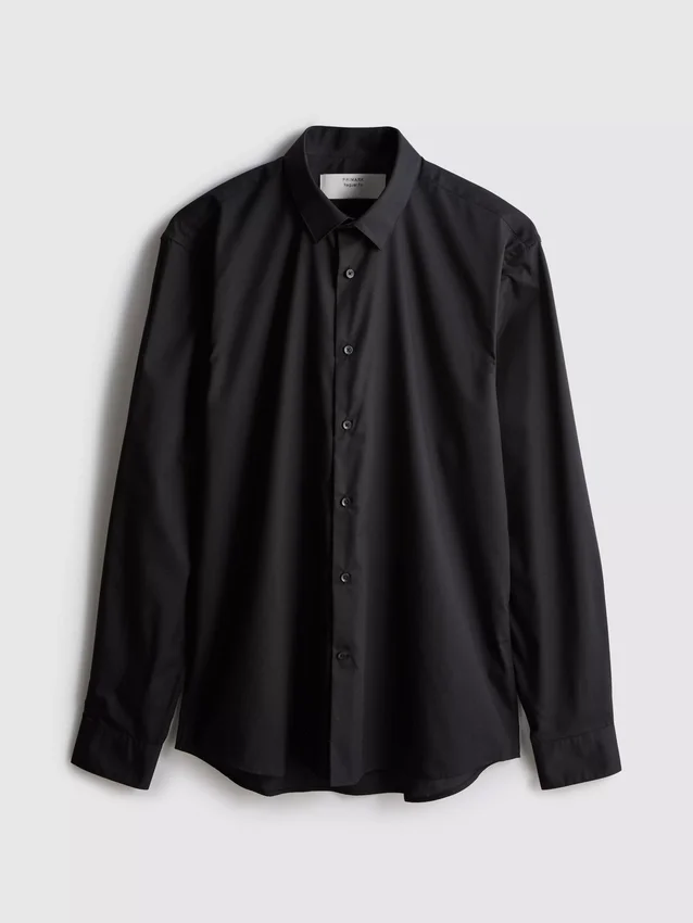 Camisa formal de manga larga y corte regular