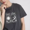 Camisa gráfica de algodón de manga corta