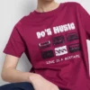 Camisa gráfica de algodón de manga corta