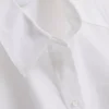 Camisa holgada de manga corta de algodón de primera calidad