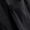 Camisa holgada de manga corta de algodón de primera calidad