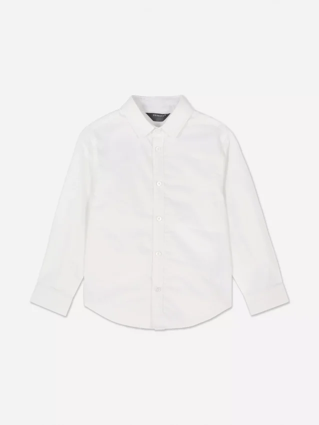 Camisa Oxford de manga larga para niños pequeños