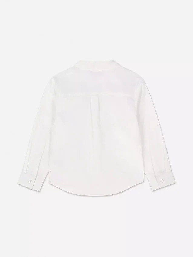 Camisa Oxford de manga larga para niños pequeños