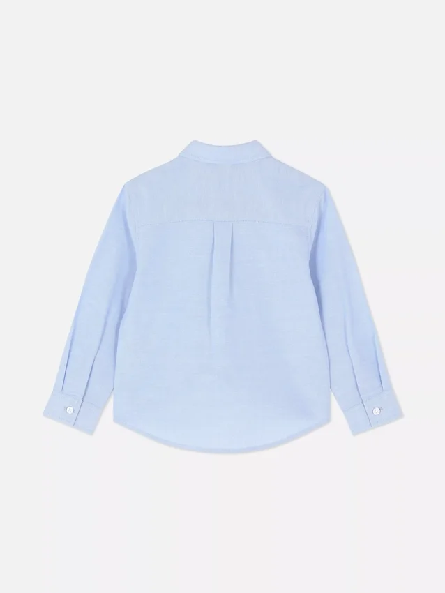 Camisa Oxford de manga larga para niños pequeños