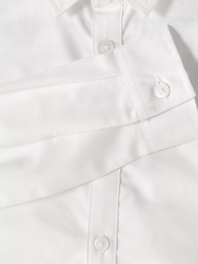 Camisa Oxford de manga larga para niños pequeños