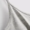 Camisa sin mangas elástica con cuello redondo