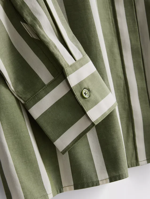 Camisas a rayas de popelín de algodón