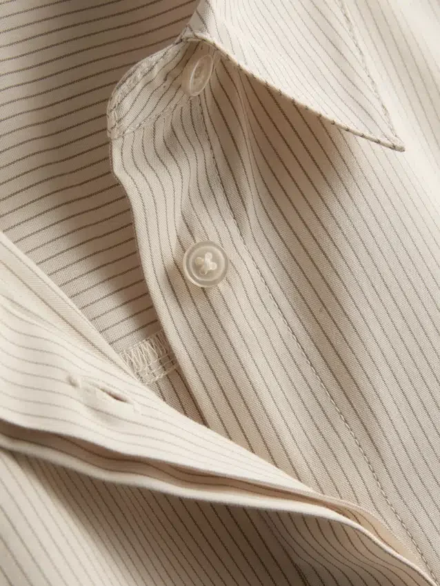 Camisas a rayas de popelín de algodón