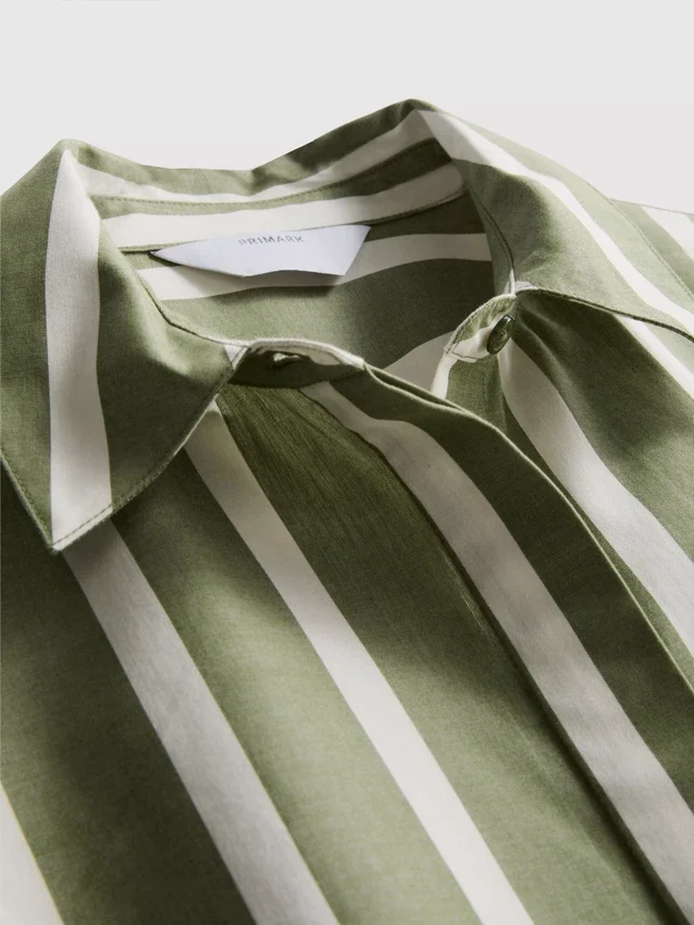 Camisas a rayas de popelín de algodón