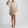 Camisas clásicas de mezcla de algodón con botones