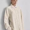 Camisas clásicas de mezcla de algodón con botones