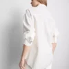 Camisas clásicas de mezcla de algodón con botones