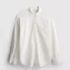 Camisas clásicas de mezcla de algodón con botones