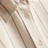 Camisas clásicas de mezcla de algodón con botones