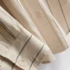 Camisas clásicas de mezcla de algodón con botones