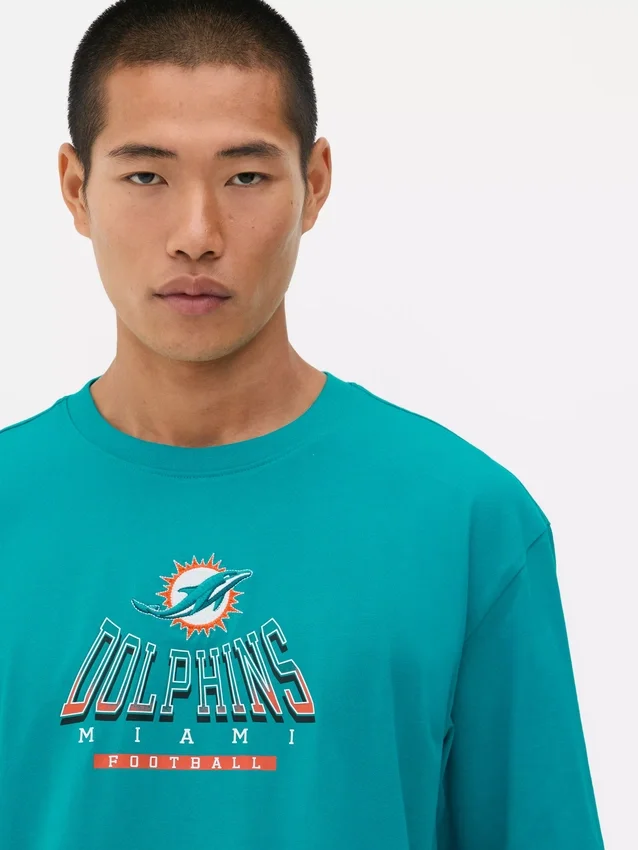 Camisas con el logotipo de los Miami Dolphins de la NFL