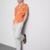 Camisas de estilo vacacional con estampado floral abstracto