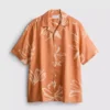 Camisas de estilo vacacional con estampado floral abstracto