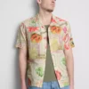 Camisas de manga corta con botones «Tropical Postcard»