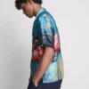 Camisas de manga corta con botones y estampado de flamencos