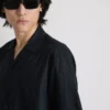Camisas de manga corta de mezcla de lino