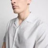 Camisas de manga corta de mezcla de lino