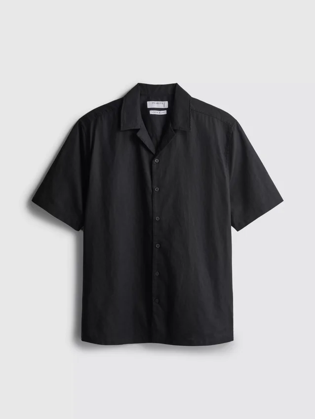 Camisas de manga corta de mezcla de lino