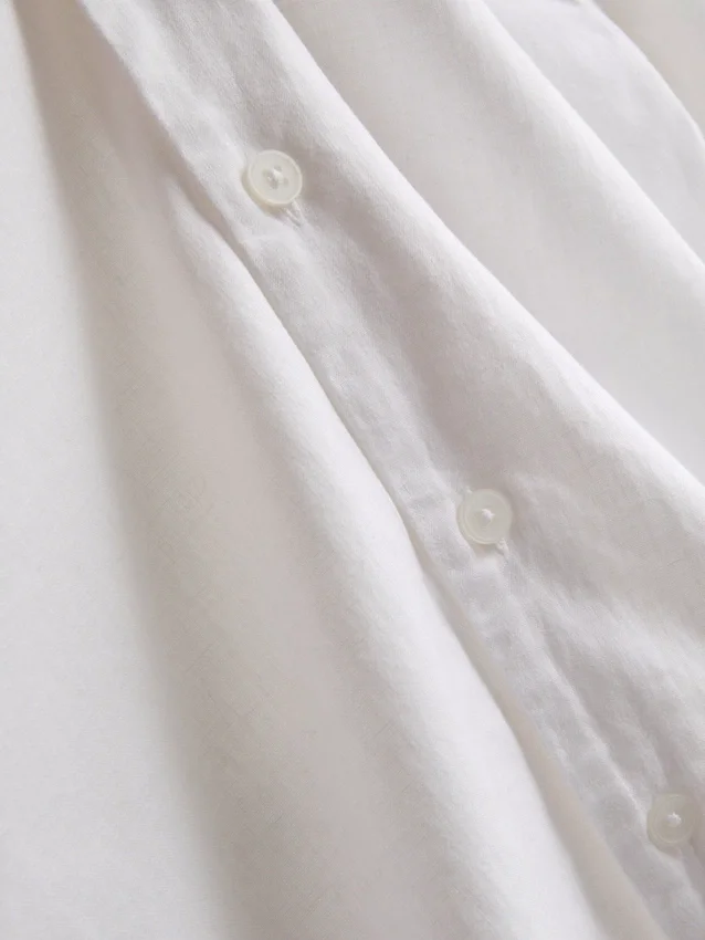 Camisas de manga corta de mezcla de lino