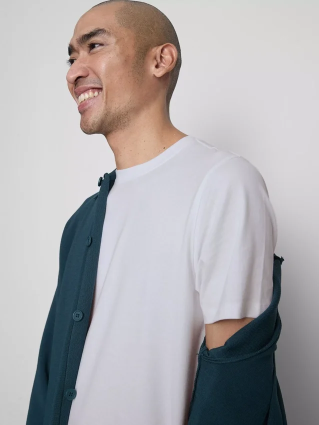 Camisas de manga corta elásticas de corte ajustado