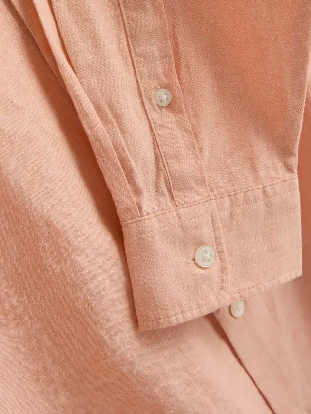 Camisas de manga larga de mezcla de lino